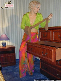 Lesbians in broken pantyhose - N