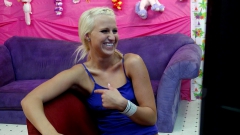 Slutty blonde craves anal - N