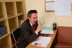 Teacher with a big - N