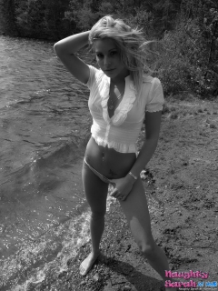 Outdoor white bikini posing Part 2 - N