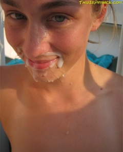 Cute teen poses, sucks, fucks and gets lots of facials - N