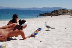 Teens at the beach - N