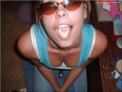 Mouthful of cum - N