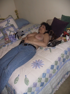 mom of 2 lusy fay gets topless - N