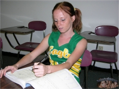 Redhead Petite Teen Modeling Nude And Spreading Smelly Ass - N