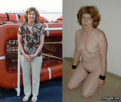 My mature slave wife tied in many ways - N