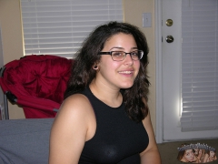 Glasses Teen Spreading Her Ass - N