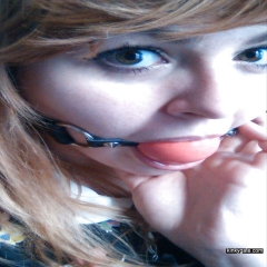Gagged and humiliated amateur slaves - N