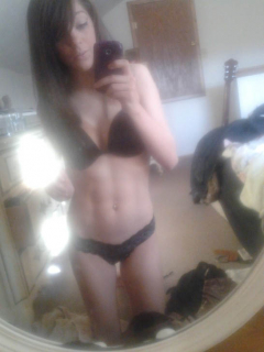 Brunette ladette in from the park - sharing her naughty snap - N