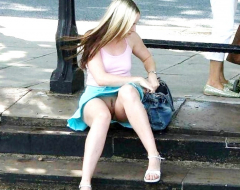 Peeped pussy girls without panties Photo erotica - N