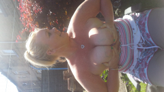 Cum on blonde tits - N