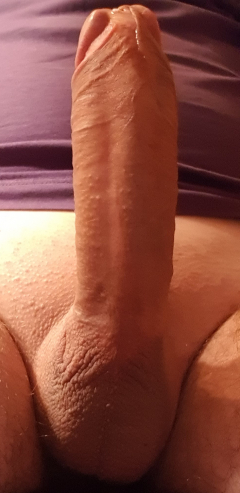 Close-up of my hard cock - N
