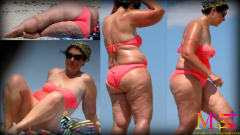 bbw beach candid - N