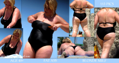 BBW and SSBBW beach voyeur (My work) - N