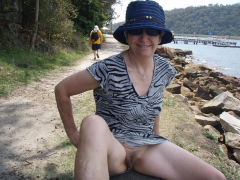 granny shows pussy - N