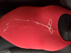 Sexy Red ARENA Swimsuit Cum - N