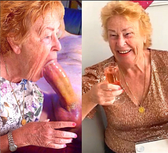 Blowjob Slut Granny Cathy Porn Granny Sucking off Erect Cock - N