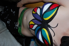 0.0 my sexy best friend painting her tits - N