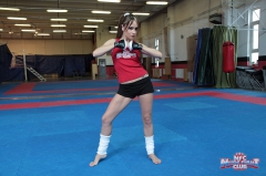A rookie fighter, Leyla - N