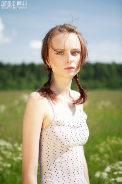 Teen Poses Outdoors - N