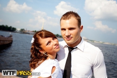 Rough anal fucking at wedding orgy - N