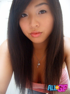 Asian girlfriend stripping for - N