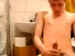 Cute Skinny Twink Plays with Big Cock