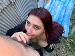 Redhead Ass Penetrated in a Forest