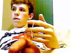 Big Dick Twink Masturbates on Webcam