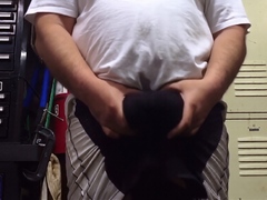 Big Balls Bareback Cum Slapping Action!