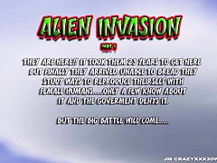 3D Animation. Alien Invasion
