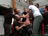 Muscle gay bound and facial