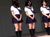 Cute Japanese Students Dance