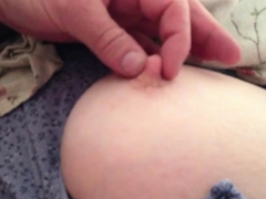 Sneaky Peep At Her Big Boob As She Napps.