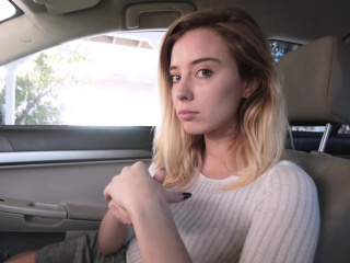 Stepsis deepthroat blowjob stepbro in the car