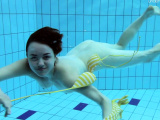 Little tits teen Lada underwater naked