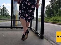 hannatransa-chastity-crossdresser-outdoors-at-train-station