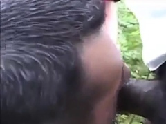 African Boys fucks White Guy in the Woods