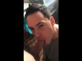 Hot guy swallows big load