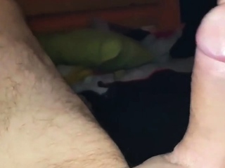 Playing with Daddy thick monster cock