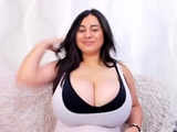 Chubby Brunette Big Boobs Dildo Masturbation