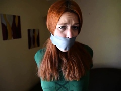 Penny Reid wrap gagged and tape bondage