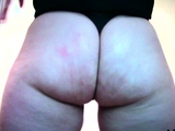 Fetish plumper in lingerie shaking her big ass in pov scene
