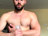 Solo masturbation and gay climax