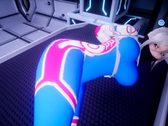 Hot 3D redhead licking a pussy while getting fucked