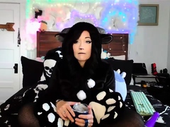 Amateur brunette in stockings luscious pussy fuck