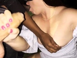 Interracial slut sucking and fucking big cock hard in hd