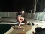 Amateur teen girlfriend outdoor action with anal and cumshot