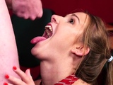 Amateur teen blowjob and cumshot from a guy