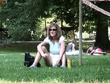 Euro amateur outdoor masturbation